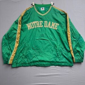 Russell Athletic Notre Dame Fighting Irish Green Gold XL Light Weight Jacket